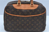 Authentic Louis Vuitton Monogram Deauville Hand Bag M47270 LV J8422