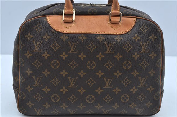 Authentic Louis Vuitton Monogram Deauville Hand Bag M47270 LV J8422