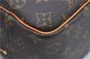 Authentic Louis Vuitton Monogram Deauville Hand Bag M47270 LV J8422