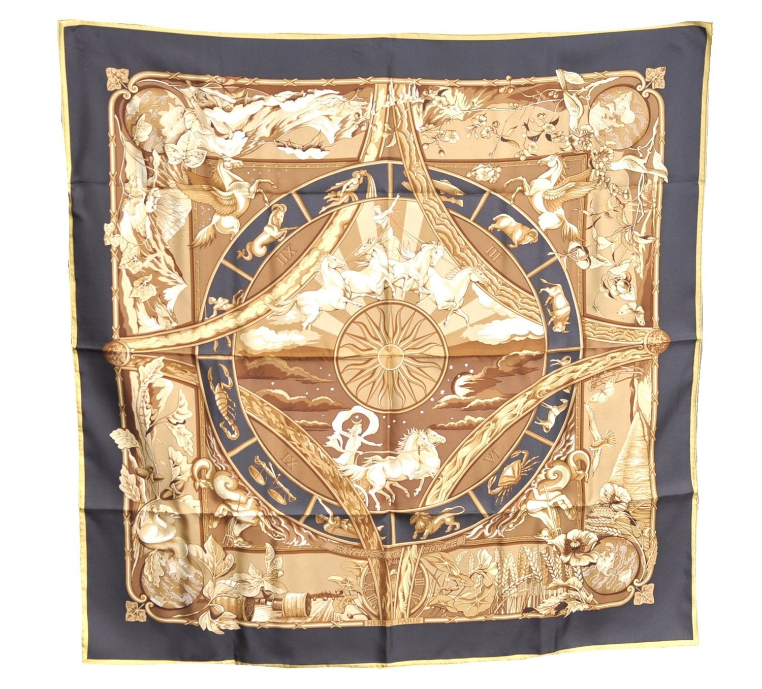 Authentic HERMES Carre 90 Scarf 