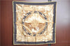 Authentic HERMES Carre 90 Scarf "RYTHMES DU MONDE" Silk Yellow Black Box J8434