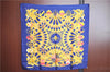 Authentic HERMES Carre 90 Scarf "BRITISH HERALDRY" Silk Blue Gold J8437