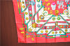 Authentic HERMES Carre 90 Scarf "Petit Main" Silk Red White Paper Bag J8439