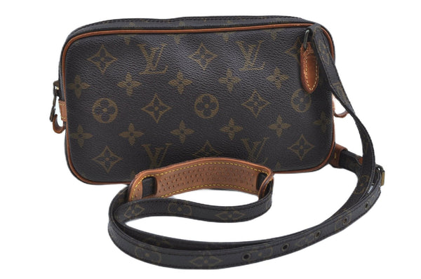 Auth Louis Vuitton Monogram Marly Bandouliere Shoulder Cross Bag M51828 LV J8472