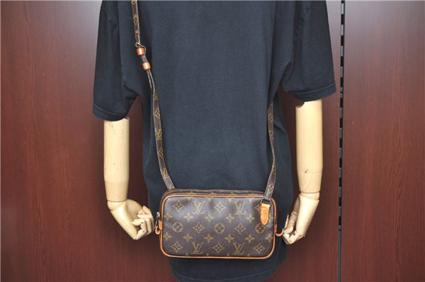 Auth Louis Vuitton Monogram Marly Bandouliere Shoulder Cross Bag M51828 LV J8472