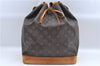 Authentic Louis Vuitton Monogram Noe Shoulder Drawstring Bag M42224 LV J8484