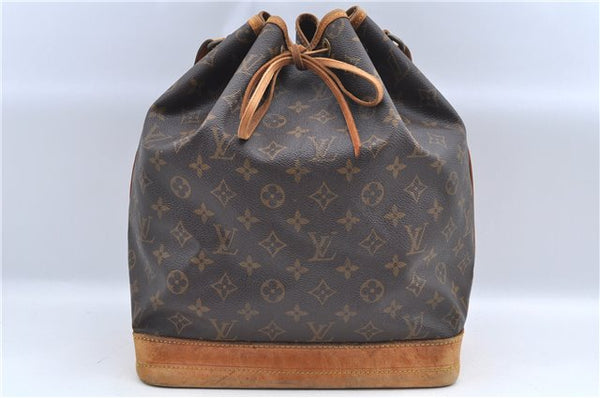 Authentic Louis Vuitton Monogram Noe Shoulder Drawstring Bag M42224 LV J8484