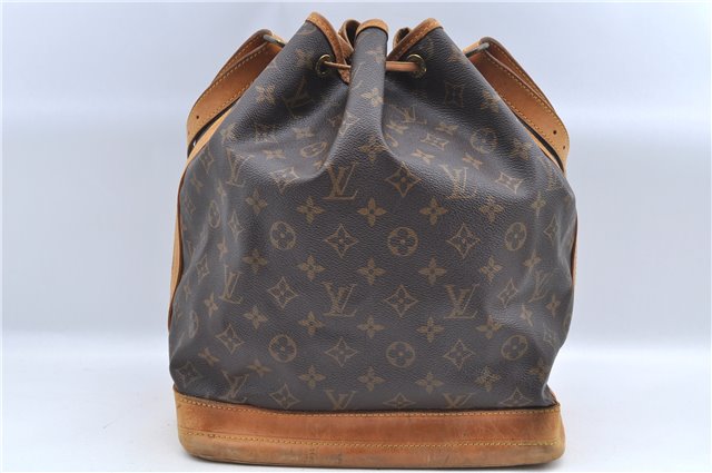 Authentic Louis Vuitton Monogram Noe Shoulder Drawstring Bag M42224 LV J8484
