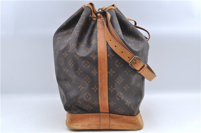 Authentic Louis Vuitton Monogram Noe Shoulder Drawstring Bag M42224 LV J8484