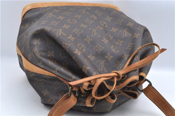 Authentic Louis Vuitton Monogram Noe Shoulder Drawstring Bag M42224 LV J8484