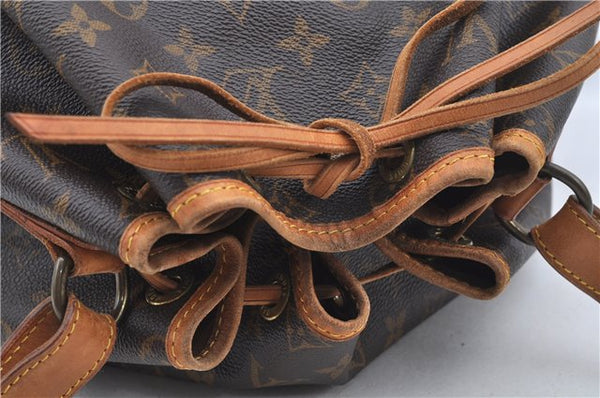 Authentic Louis Vuitton Monogram Noe Shoulder Drawstring Bag M42224 LV J8484