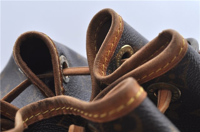 Authentic Louis Vuitton Monogram Noe Shoulder Drawstring Bag M42224 LV J8484