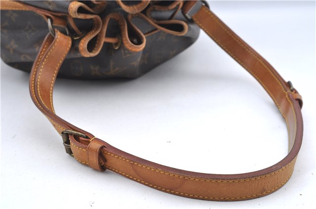 Authentic Louis Vuitton Monogram Noe Shoulder Drawstring Bag M42224 LV J8484
