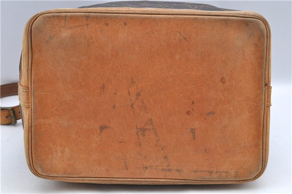 Authentic Louis Vuitton Monogram Noe Shoulder Drawstring Bag M42224 LV J8484