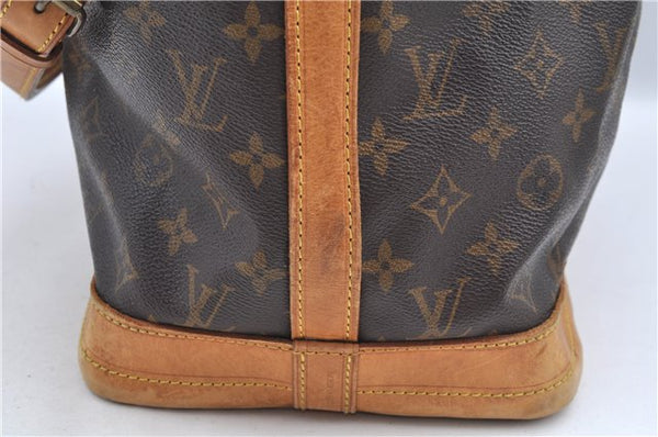 Authentic Louis Vuitton Monogram Noe Shoulder Drawstring Bag M42224 LV J8484