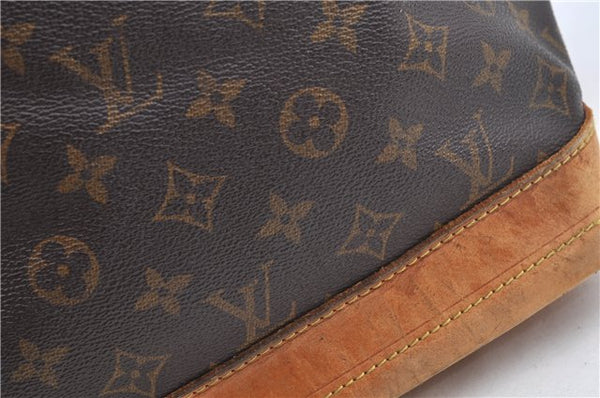 Authentic Louis Vuitton Monogram Noe Shoulder Drawstring Bag M42224 LV J8484