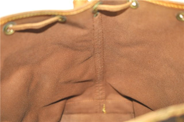 Authentic Louis Vuitton Monogram Noe Shoulder Drawstring Bag M42224 LV J8484