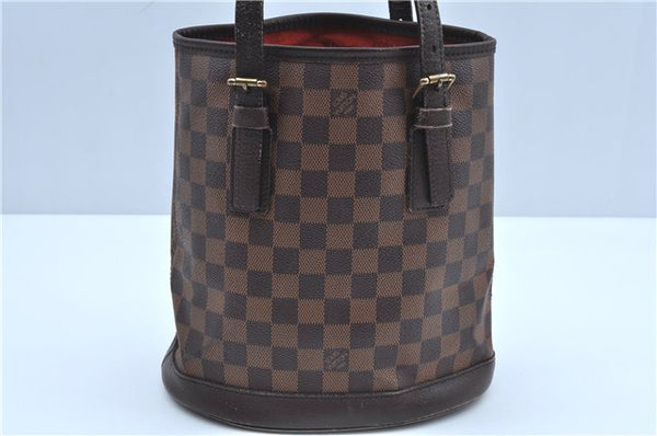 Authentic Louis Vuitton Damier Marais Bucket Shoulder Tote Bag N42240 LV J8485