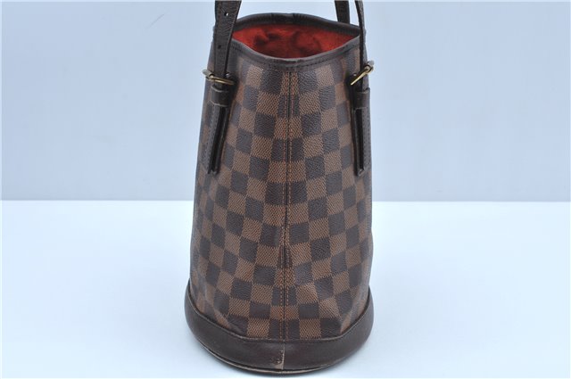 Authentic Louis Vuitton Damier Marais Bucket Shoulder Tote Bag N42240 LV J8485