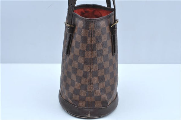 Authentic Louis Vuitton Damier Marais Bucket Shoulder Tote Bag N42240 LV J8485