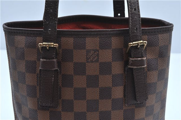 Authentic Louis Vuitton Damier Marais Bucket Shoulder Tote Bag N42240 LV J8485