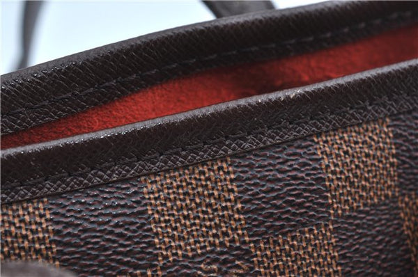 Authentic Louis Vuitton Damier Marais Bucket Shoulder Tote Bag N42240 LV J8485