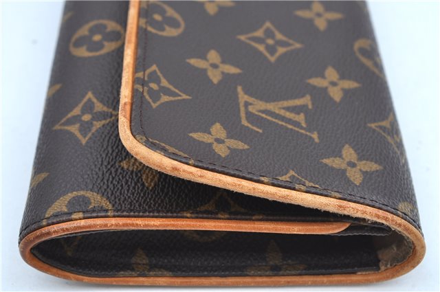 Authentic Louis Vuitton Monogram Pochette Twin GM Shoulder Bag M51852 LV J8491