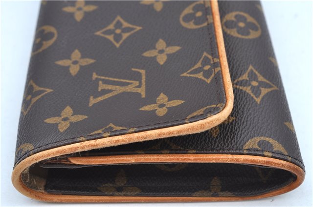 Authentic Louis Vuitton Monogram Pochette Twin GM Shoulder Bag M51852 LV J8491
