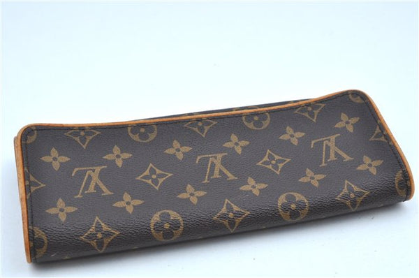 Authentic Louis Vuitton Monogram Pochette Twin GM Shoulder Bag M51852 LV J8491