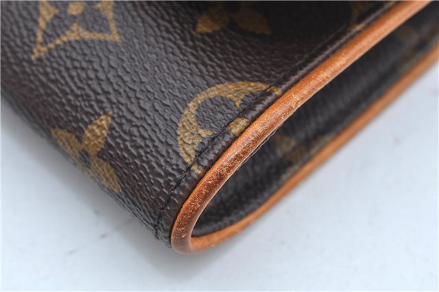 Authentic Louis Vuitton Monogram Pochette Twin GM Shoulder Bag M51852 LV J8491