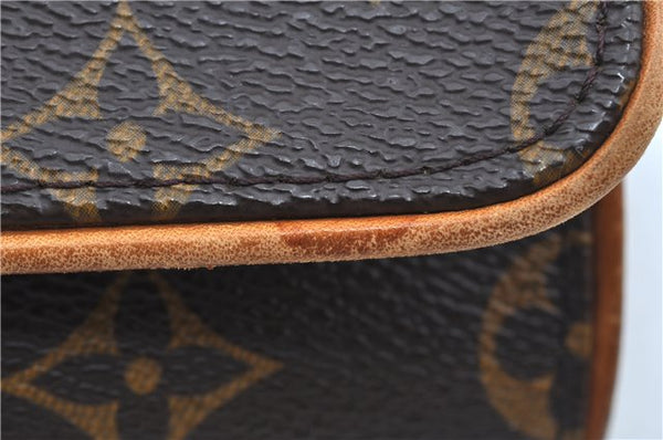 Authentic Louis Vuitton Monogram Pochette Twin GM Shoulder Bag M51852 LV J8491