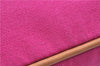 Authentic HERMES Bolide PM Pouch Purse Canvas Leather Pink J8549