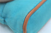 Authentic HERMES Bolide Pouch MiniMini Purse Canvas Leather Light Blue J8555