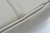 Authentic BURBERRY Vintage Leather Shoulder Cross Body Bag Purse Gray J8567