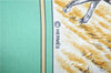 Authentic HERMES Carre 90 Scarf "Auteuil Mai" Silk Green J8640