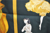 Authentic HERMES Carre 90 Scarf "LA DANCE" Silk Dark Green Box J8644