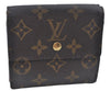 Authentic Louis Vuitton Monogram Portefeuille Elise Wallet Purse M61654 LV J8658