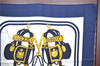 Authentic HERMES Carre 90 Scarf "BRIDES de GALA par" Silk Navy Paper Bag J8660