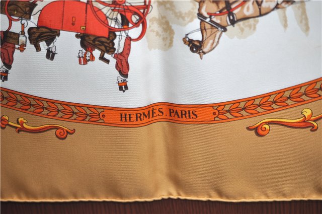 Auth HERMES Carre 90 Scarf 