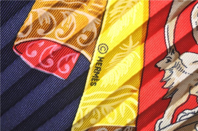 Authentic HERMES Pleats Scarf 