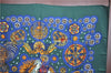 Authentic HERMES Carre 90 Scarf "LE ROY SOLEIL" Silk Green Navy J8735