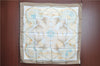 Authentic HERMES Carre 90 Scarf "GRANDE TENUE" Silk Gray Blue J8742