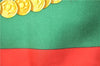 Authentic HERMES Carre 90 Scarf "KOSMIMA" Silk Red Green J8753