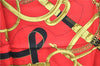 Authentic HERMES Carre 90 Scarf "EPERON D'OR" Silk Red J8761