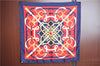 Authentic HERMES Carre 90 Scarf "Eperon d'or" Silk Navy Blue J8768