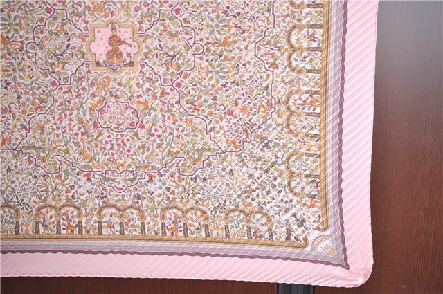 Authentic HERMES Pleats Scarf 