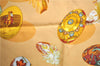 Authentic HERMES Carre 90 Scarf "COUVEE D'HERMES" Silk Brown Orange J8772