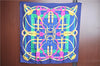 Authentic HERMES Carre 90 Scarf "CRANO MANAGE" Silk Navy Blue J8776