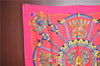 Authentic HERMES Carre 90 Scarf Egypt motif Silk Pink J8778