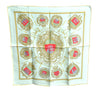 HERMES Petit Carre 40 Scarf Handkerchief "LES ARMES DE PARIS" Silk Yellow J8786